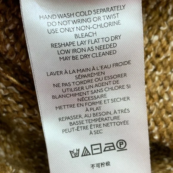 by Anthropologie Turtleneck Sleeveless High-Low Knit Sweater Dress size L - Picture 11 of 13